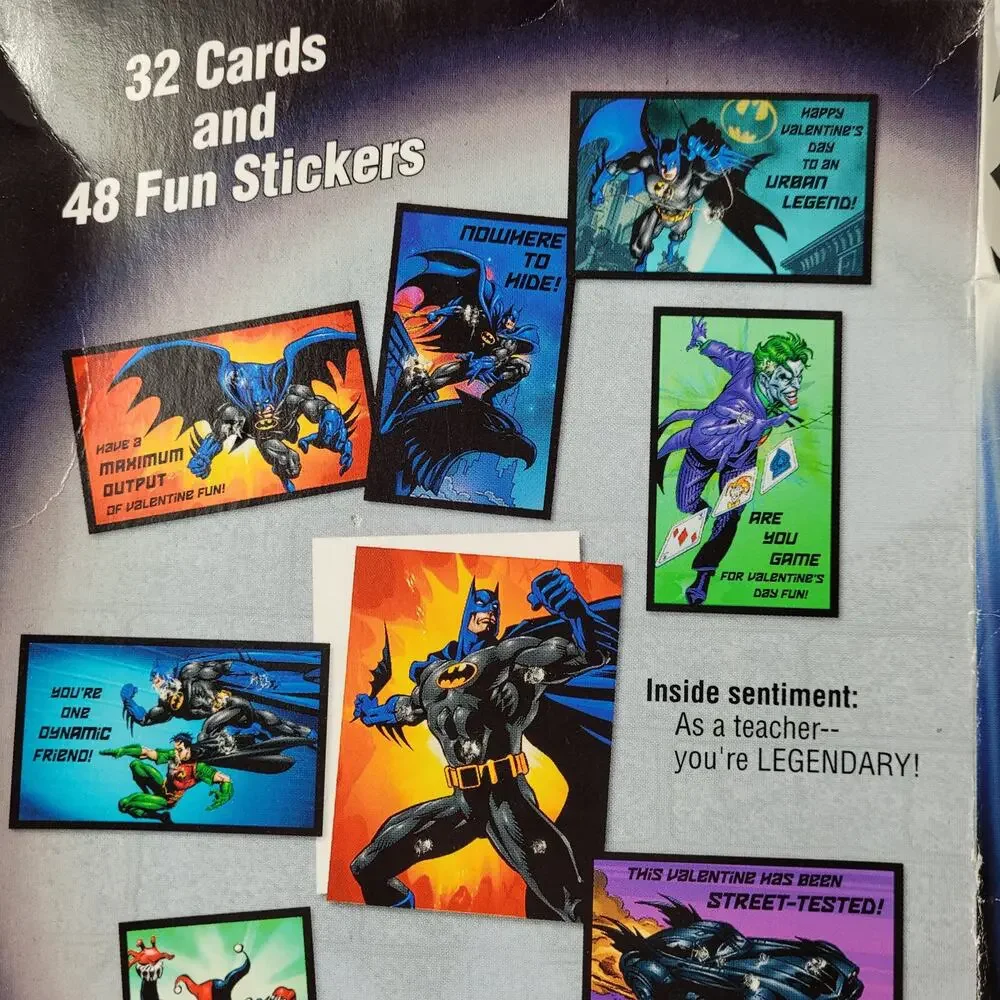 Vintage Unopened Batman Hallmark Valentines BOX HAS ISSUES